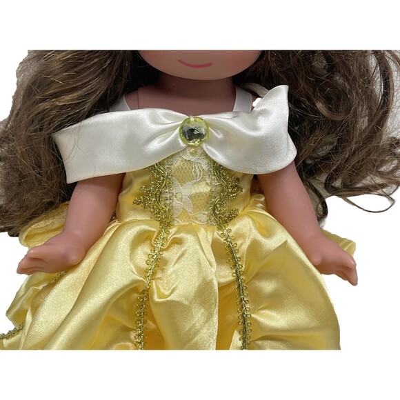 Disney CLASSIC BELLE IN YELLOW GOWN Precious Moments Doll Beauty & The Beast - Picture 3 of 16